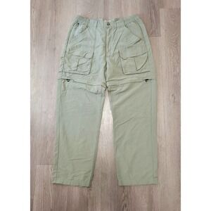 L.L.Bean Convertible Cargo Hiking Pants Men M Zip Off Nylon Outdoor